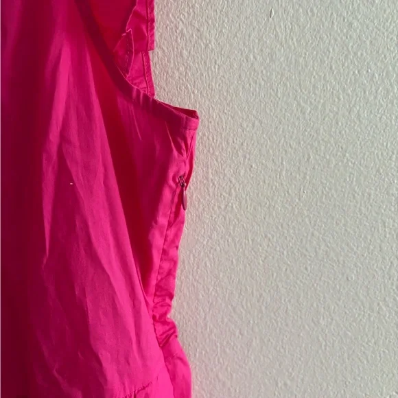 NWT J. Crew Pink Tiered Ruffle Sleeve Poplin Midi Sundress Dress Medium Tall - Picture 7 of 13